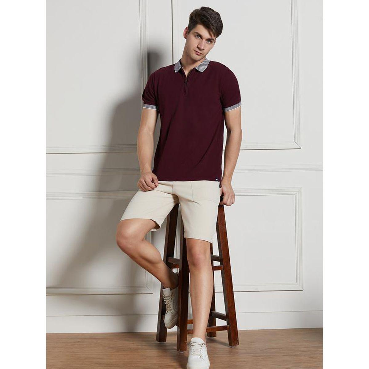 تيشيرت بياقة بولو ونصف سحَّاب غلق دينيس لينجو × ستايلي-men-clothing-tshirtsandpolos-tshirts-image-4