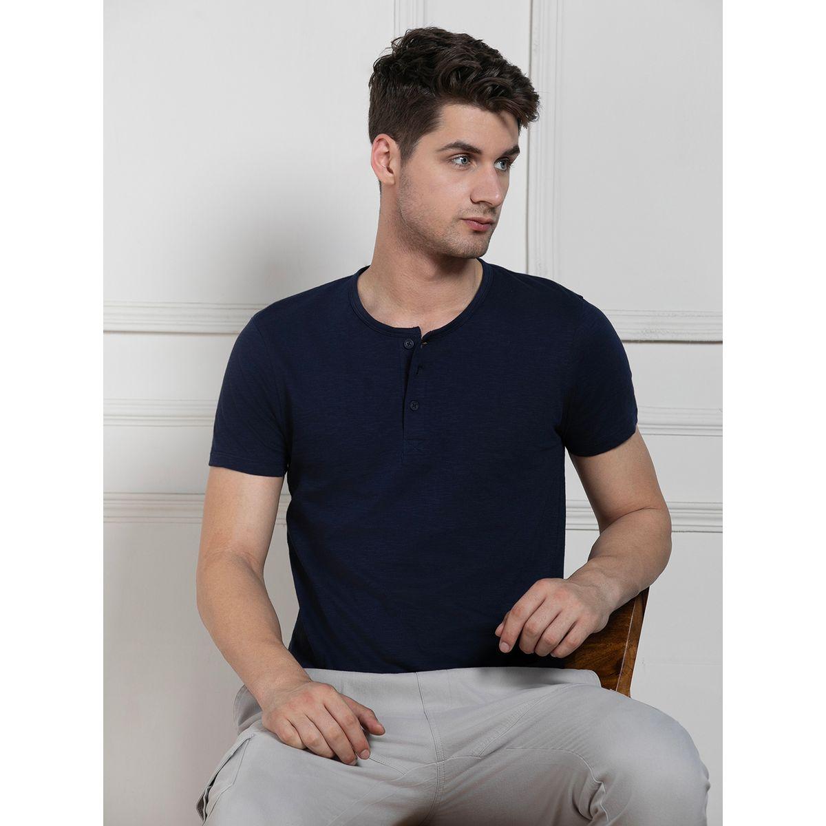 Dennis Lingo X Styli  Henley Neck Solid Regular Fit T-Shirt-men-clothing-tshirtsandpolos-tshirts-image-1