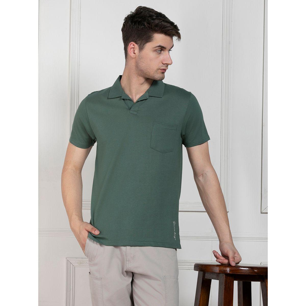Dennis Lingo X Styli  Regular Fit Solid Polo with Patch Pocket-men-clothing-tshirtsandpolos-polos-image-1