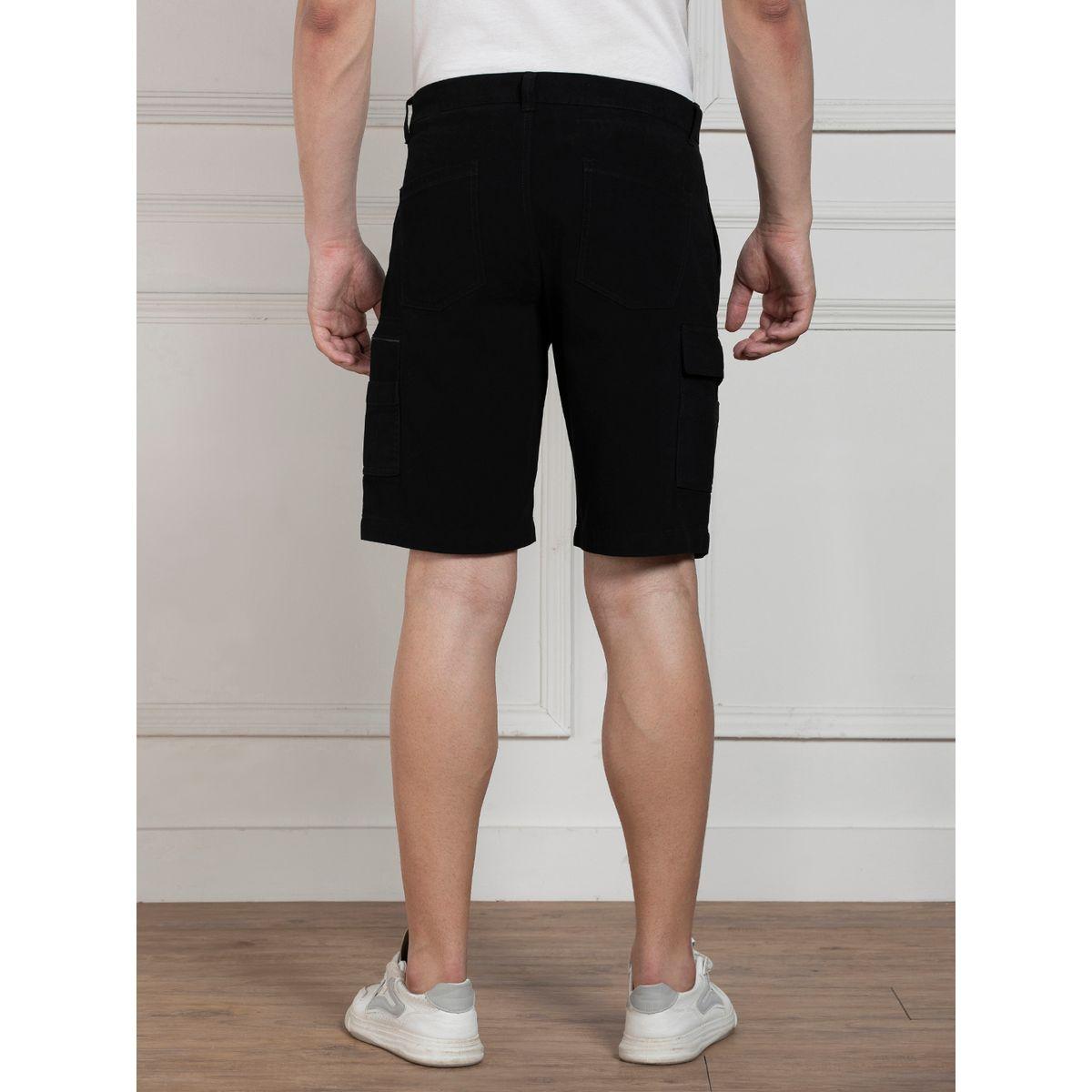 شورت بقصة مريحة وجيوب كارجو وخصر متوسط دينيس لينجو × ستايلي-men-clothing-bottoms-shorts-image-2