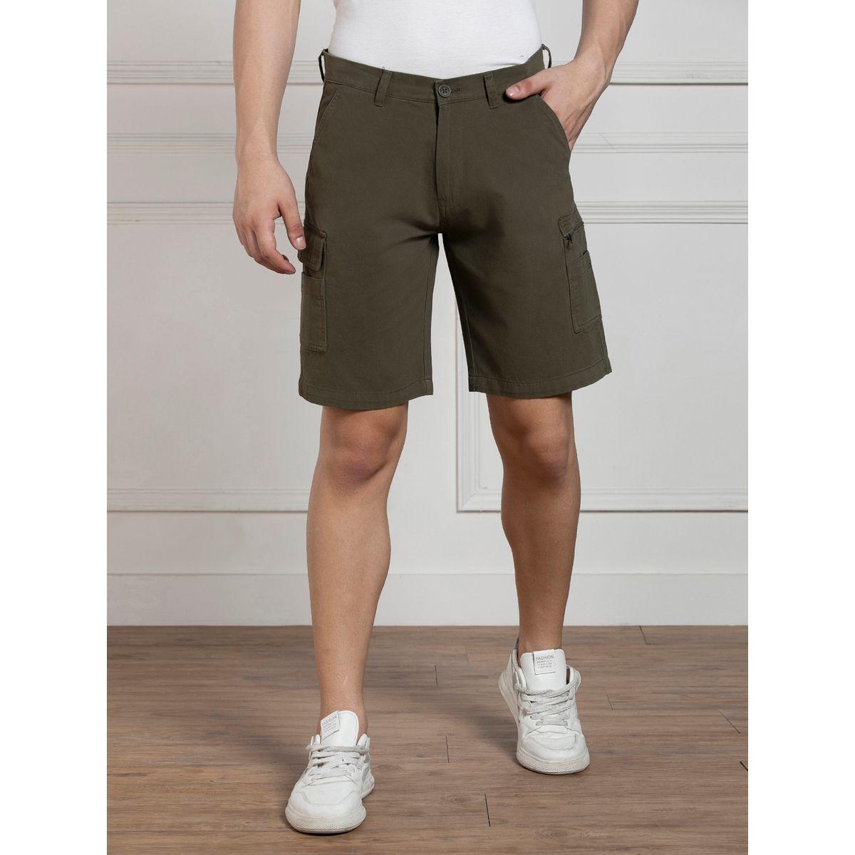شورت بقصة مريحة وجيوب كارجو وخصر متوسط دينيس لينجو × ستايلي-men-clothing-bottoms-shorts-image-1