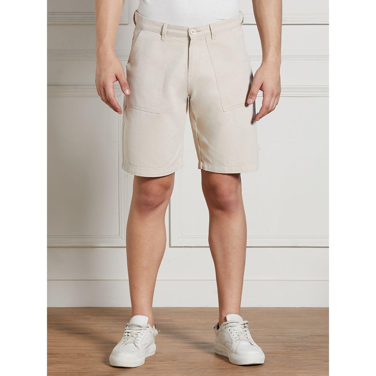 Dennis Lingo X Styli  Solid Relaxed Fit Shorts with Belt Loops-men-clothing-bottoms-shorts-image-1
