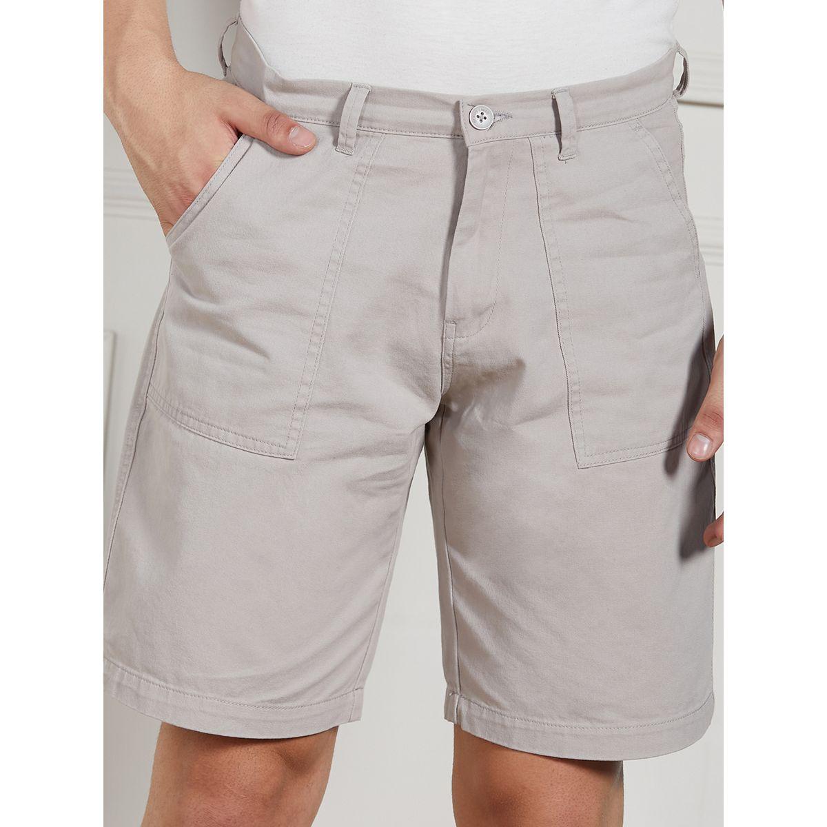 Dennis Lingo X Styli  Solid Relaxed Fit Shorts with Belt Loops-men-clothing-bottoms-shorts-image-3