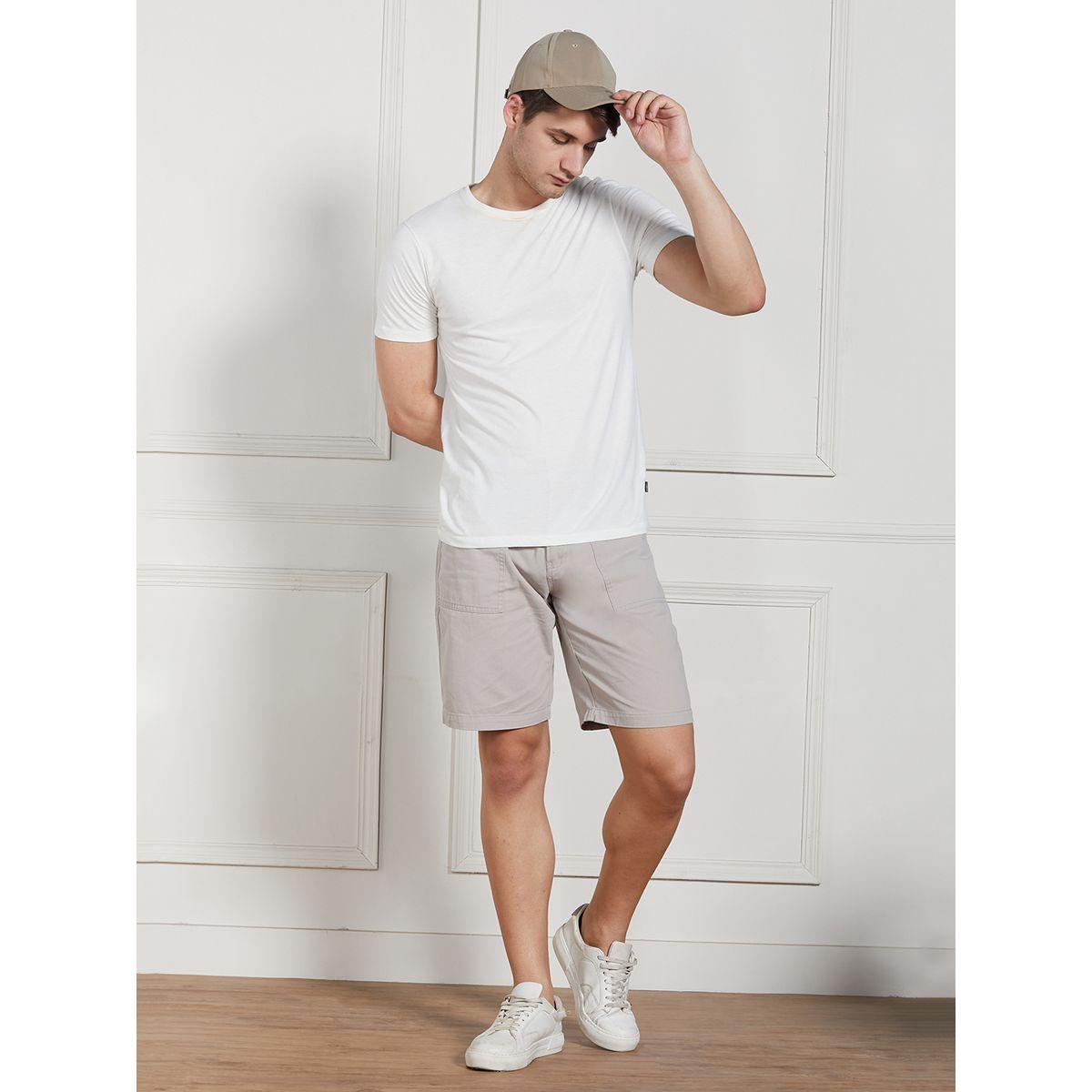 Dennis Lingo X Styli  Solid Relaxed Fit Shorts with Belt Loops-men-clothing-bottoms-shorts-image-4