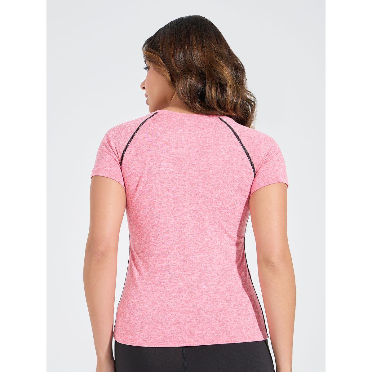 بلوزة ميلانج بتفاصيل مدروزة-women-clothing-sportswearandactivewear-tshirtsandvests-image-4