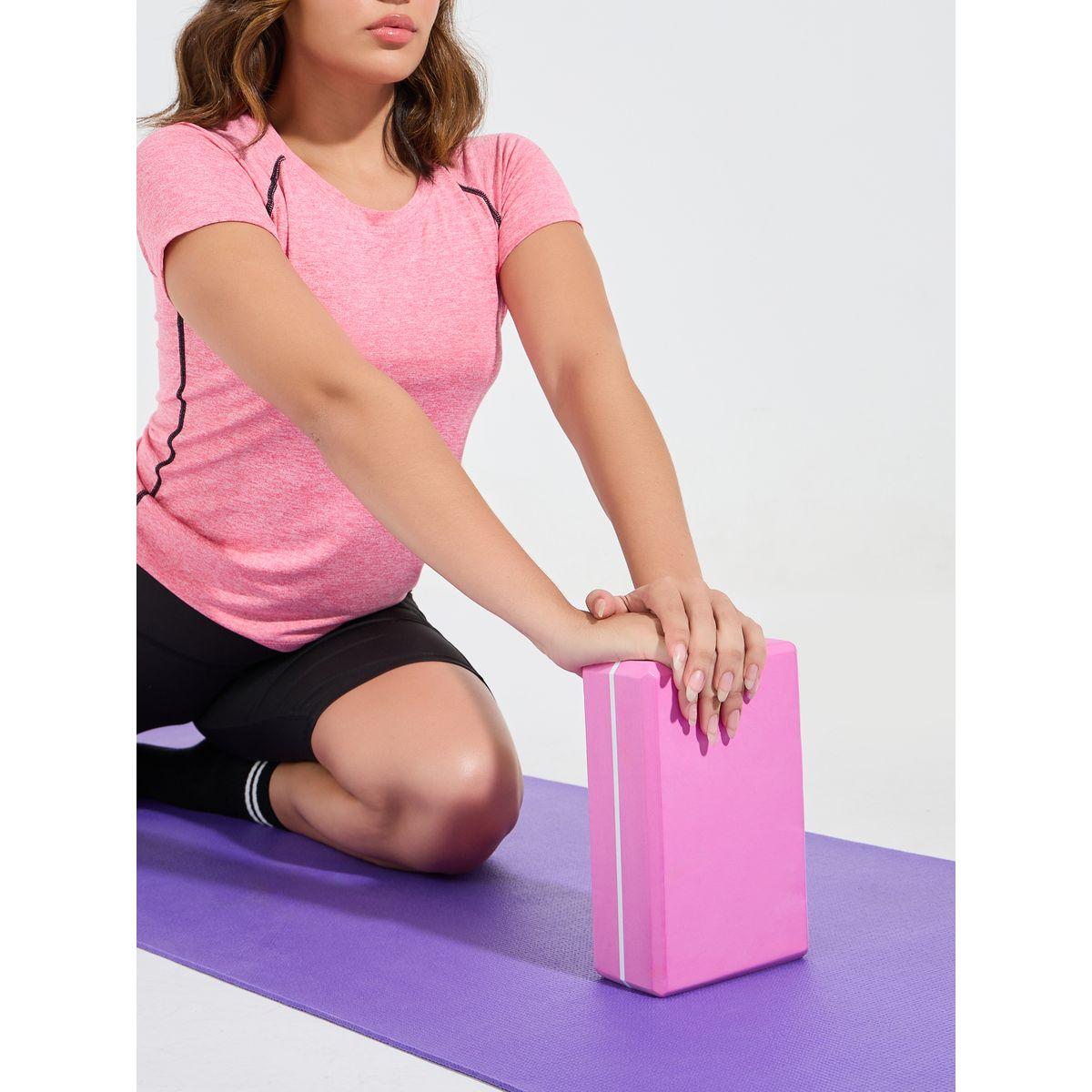 Styli Active Single Side Stripe Yoga Block-sports-gear-gym-image-1