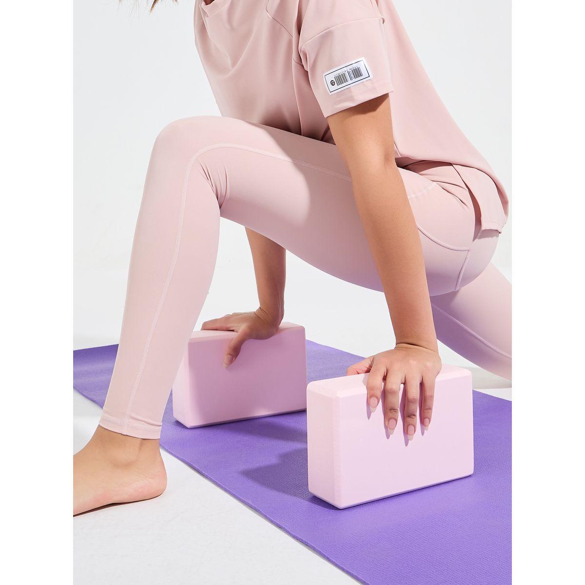 Styli Active Pack of 2 - Solid Yoga Blocks-sports-gear-gym-image-1