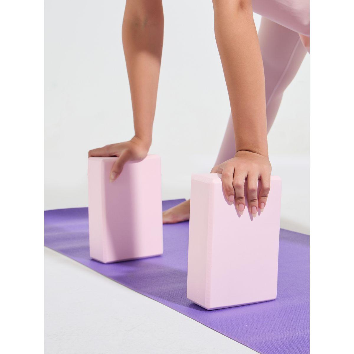 مجموعة من 2 - مكعبات يوغا سادة-sports-gear-gym-image-2