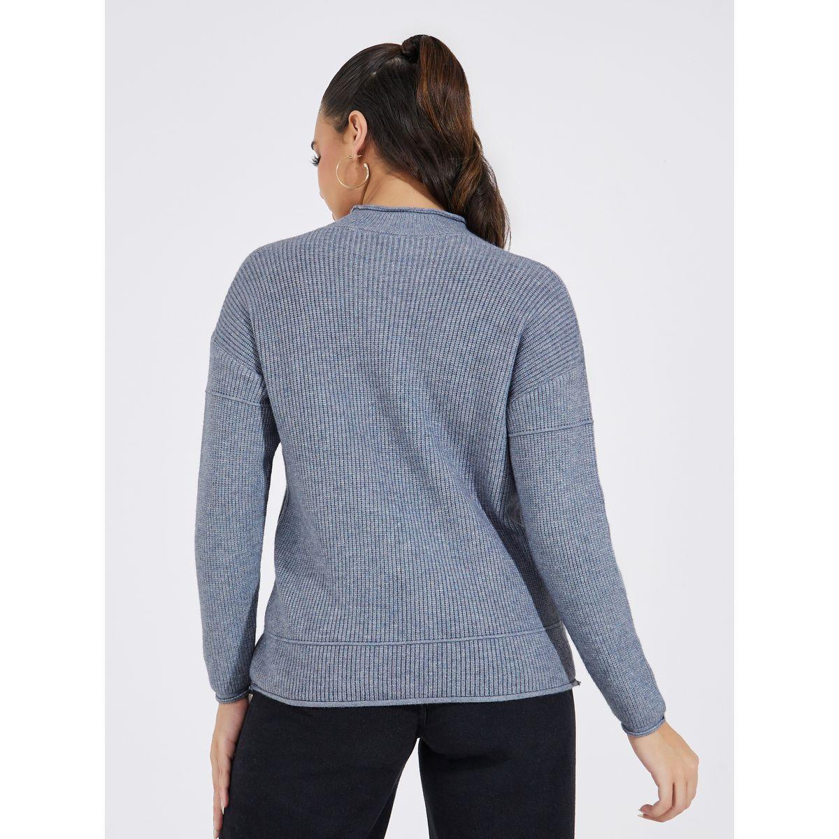 سويتر سادة بياقة عالية مع جيب-women-clothing-cardigansandjumpers-jumpers-image-4