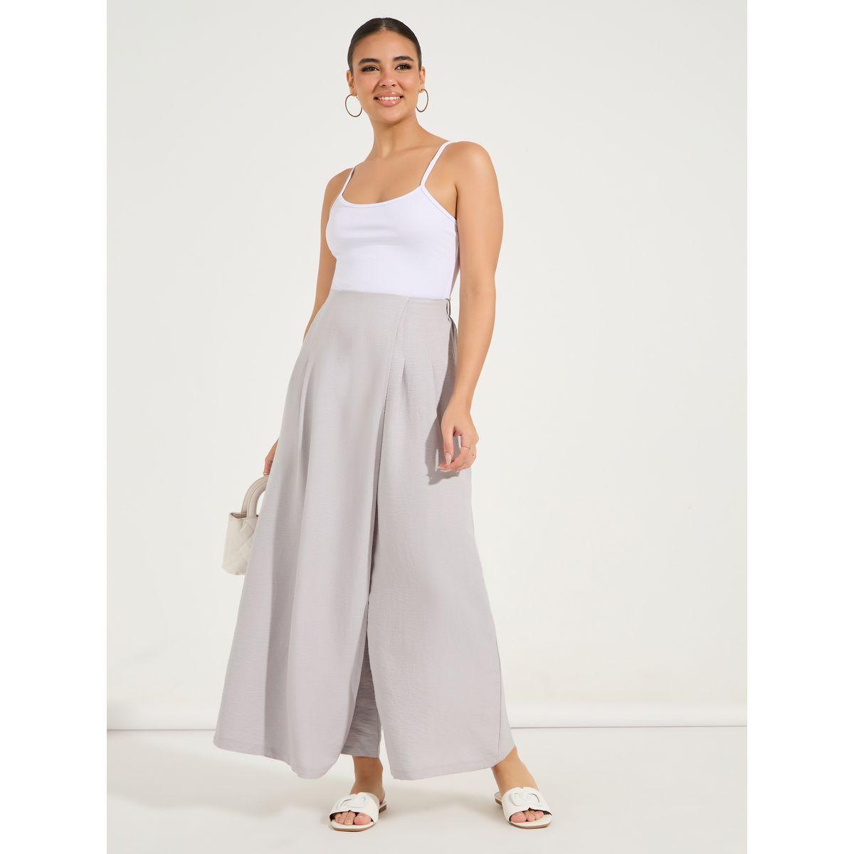 Styli Overlay Detail Wide Leg Pants-women-clothing-bottoms-trousers-image-1