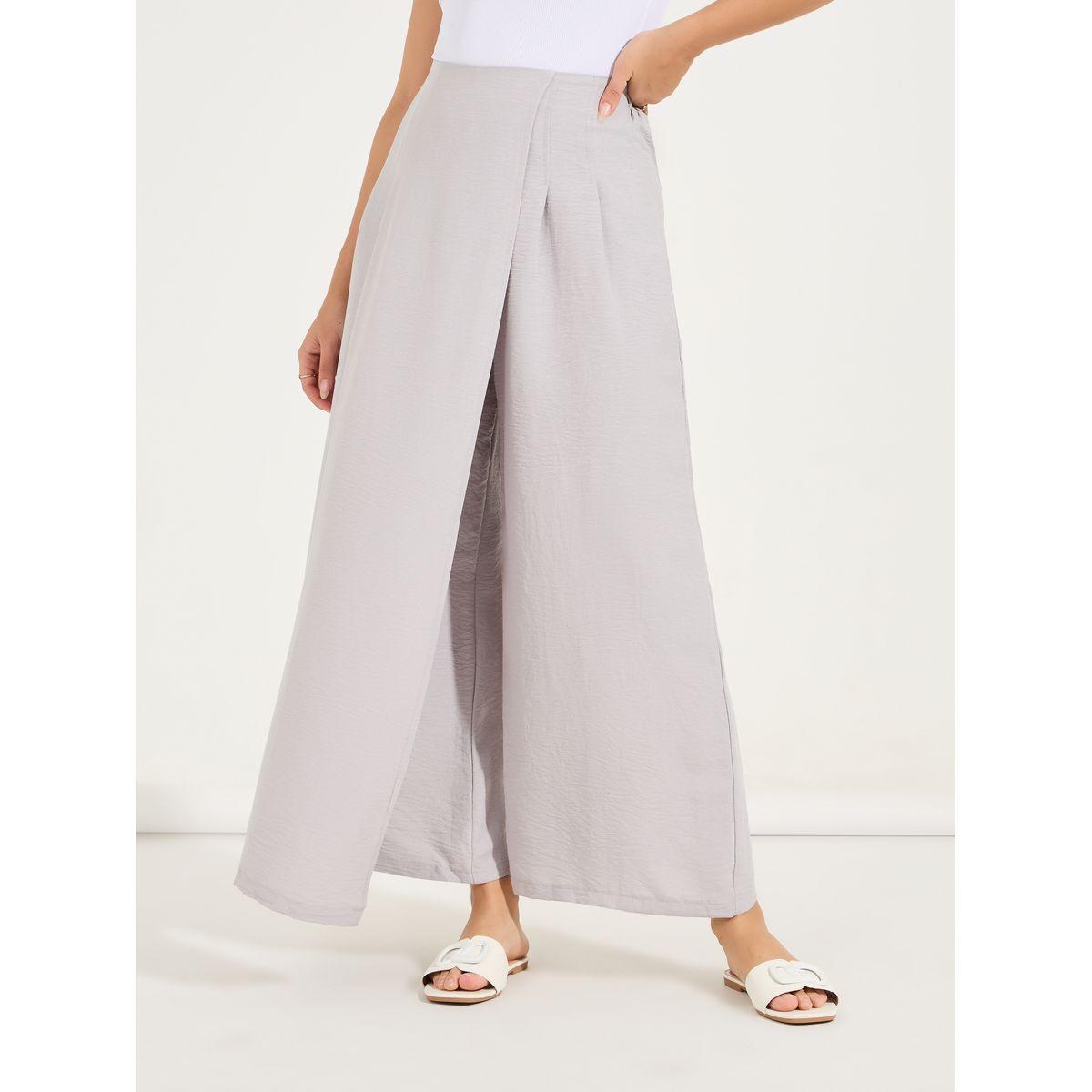بنطال كيلوت سادة بارجل واسعة-women-clothing-bottoms-trousers-image-2
