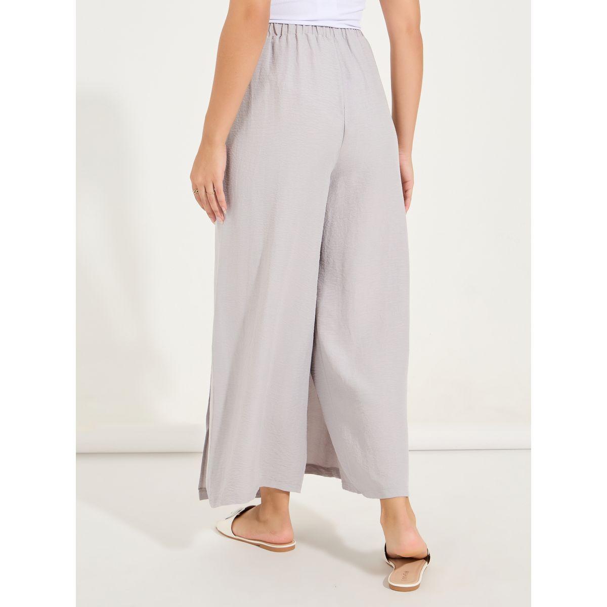 بنطال كيلوت سادة بارجل واسعة-women-clothing-bottoms-trousers-image-5