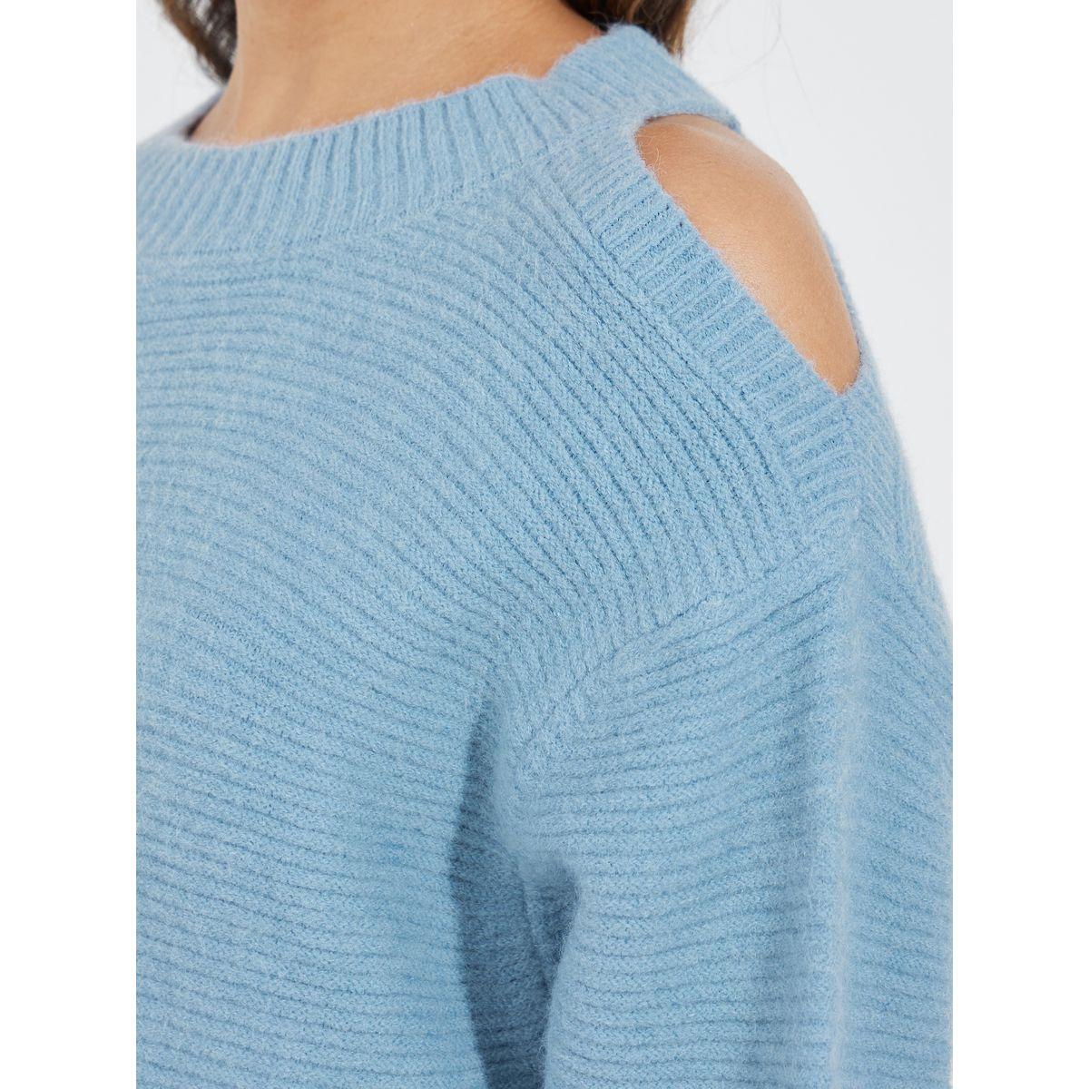 Styli Basic Longline Round Neck Sweater with Cut-Out Shoulder-women-clothing-cardigansandjumpers-jumpers-image-3