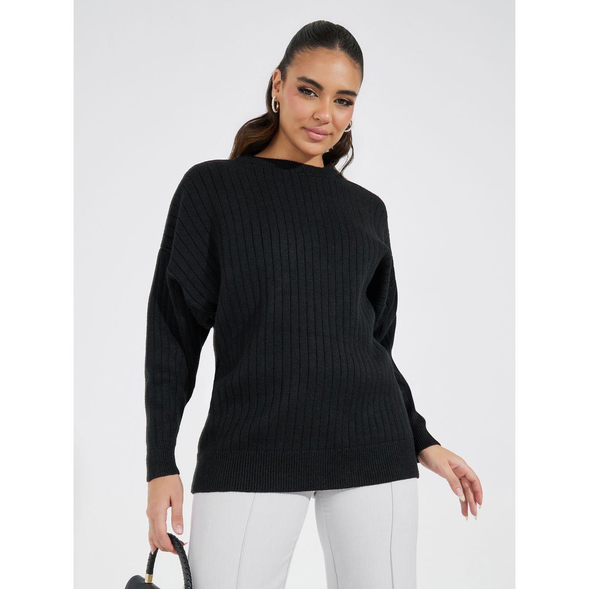 Styli Solid Basic Regular Fit Sweater-women-clothing-cardigansandjumpers-jumpers-image-1