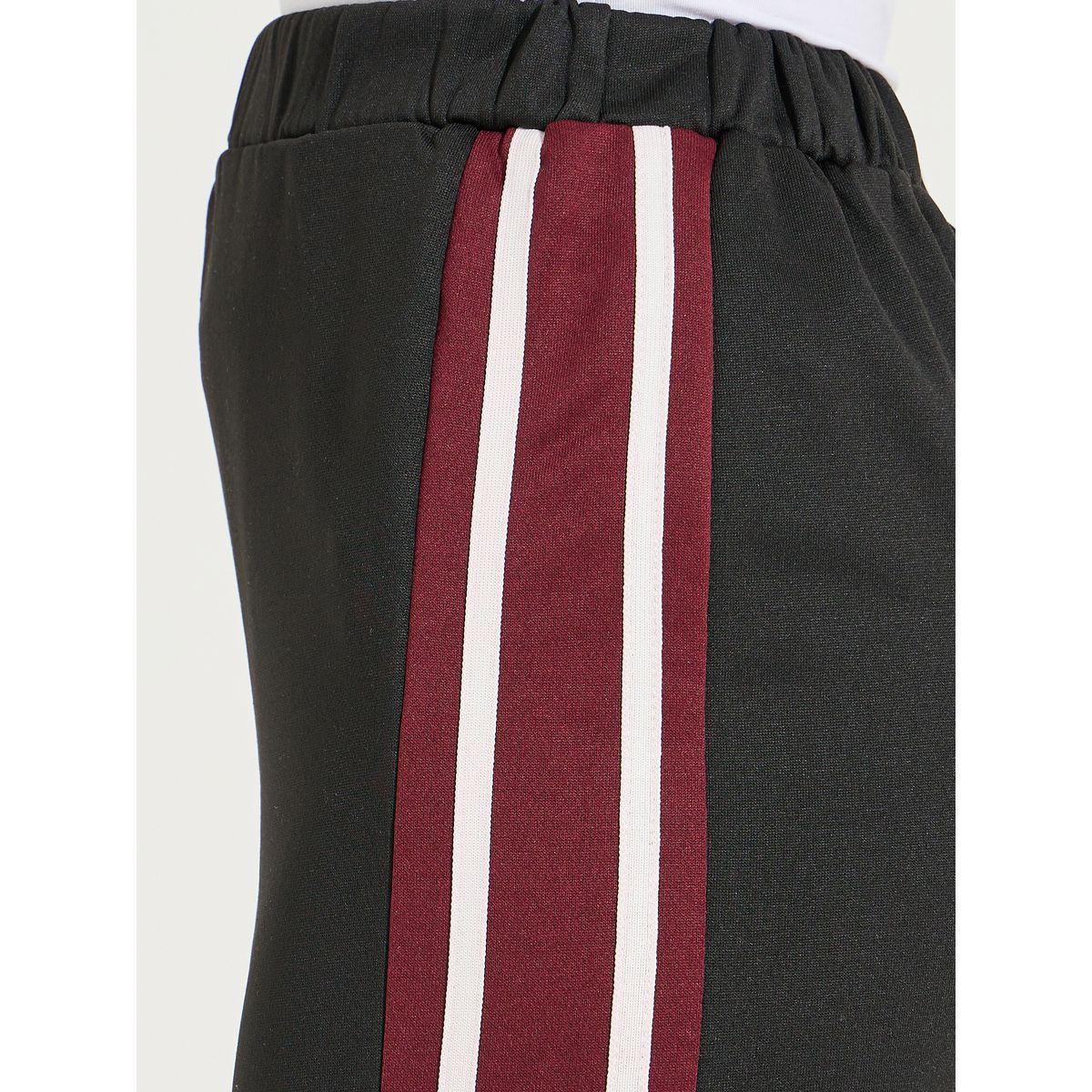 Styli Side Stripe Straight Hem Midi Skirt-women-clothing-bottoms-skirts-image-3