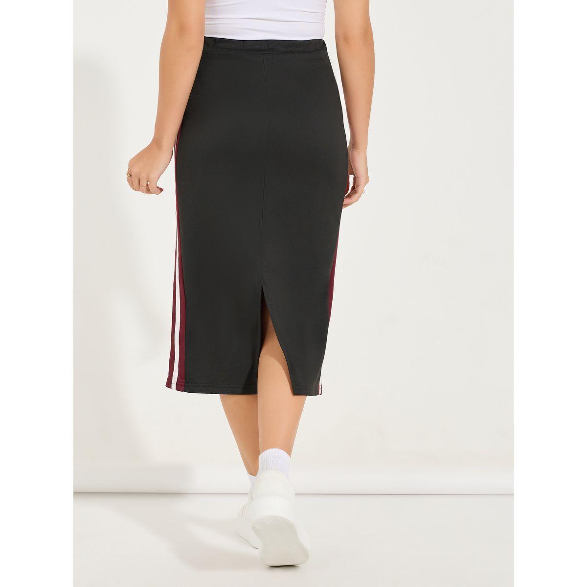 Styli Side Stripe Straight Hem Midi Skirt-women-clothing-bottoms-skirts-image-4
