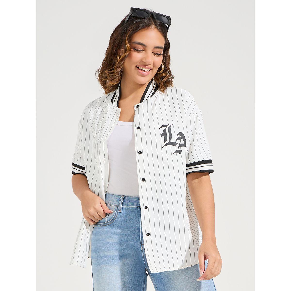 Styli Elevate Rib Collar Graphic Print Oversized Shirt-women-clothing-shirtsandblouses-shirts-image-3