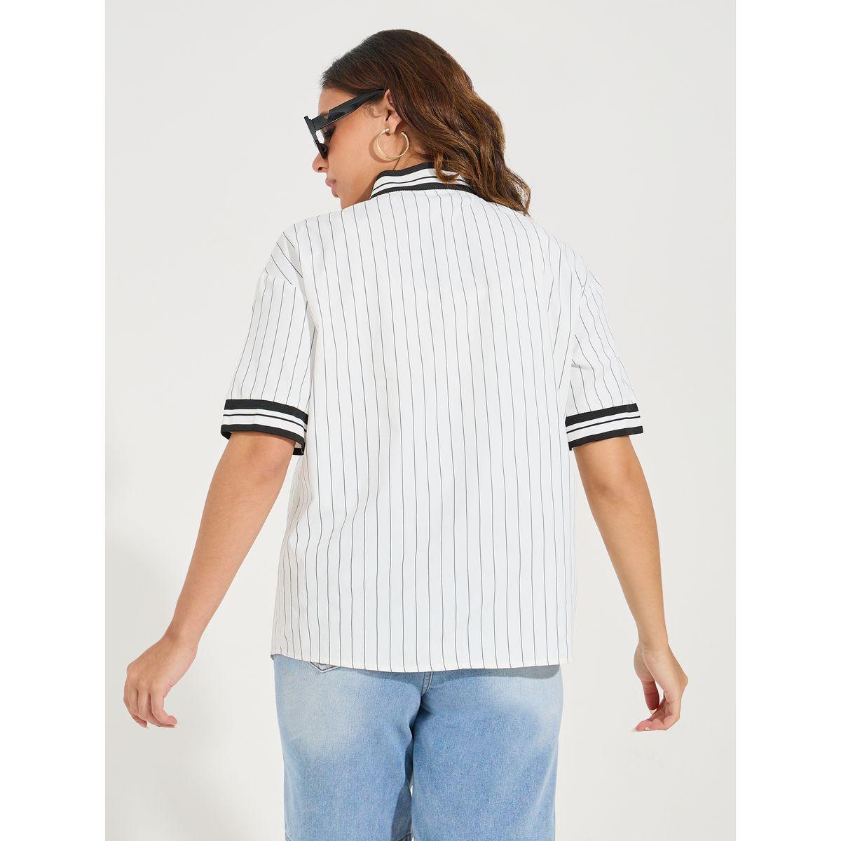 Styli Elevate Rib Collar Graphic Print Oversized Shirt-women-clothing-shirtsandblouses-shirts-image-6