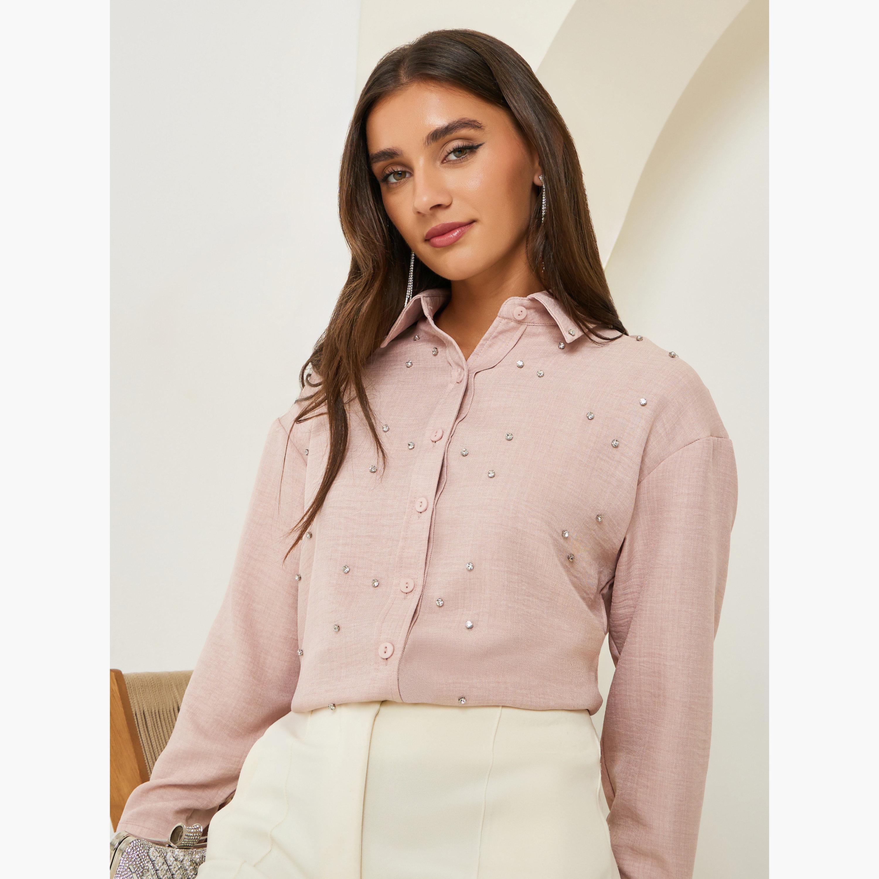 Styli Women Embellished Longline Shirt-women-clothing-shirtsandblouses-shirts-image-3