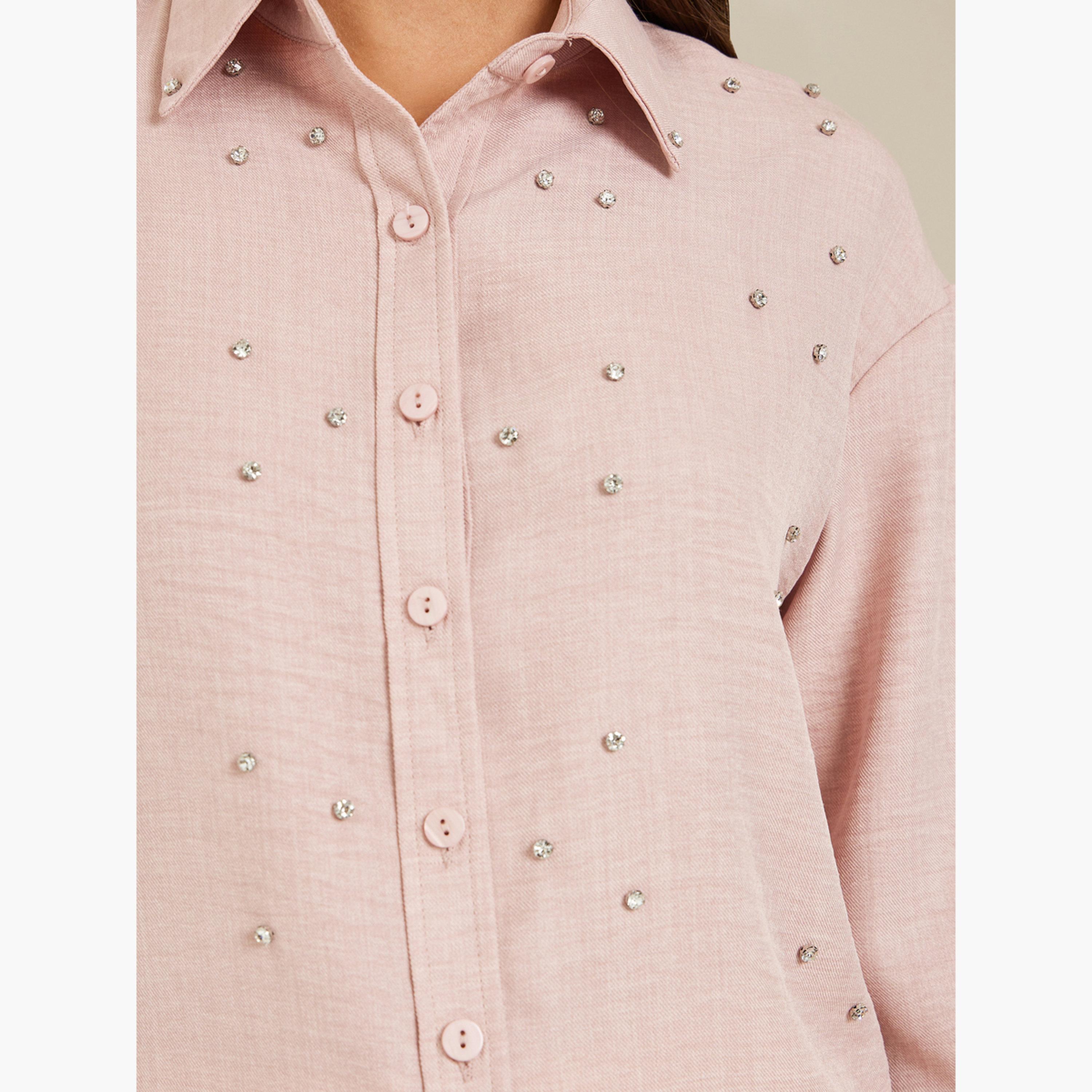 بلوزة طويل مزين-women-clothing-shirtsandblouses-shirts-image-4
