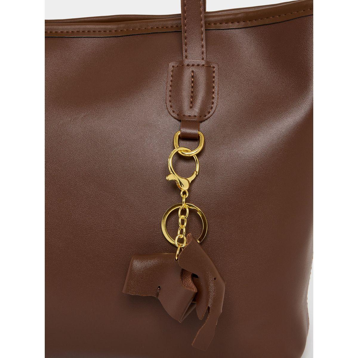 Styli Solid Tote Bag with Adjustable Strap-women-bagsandwallets-handbags-image-5