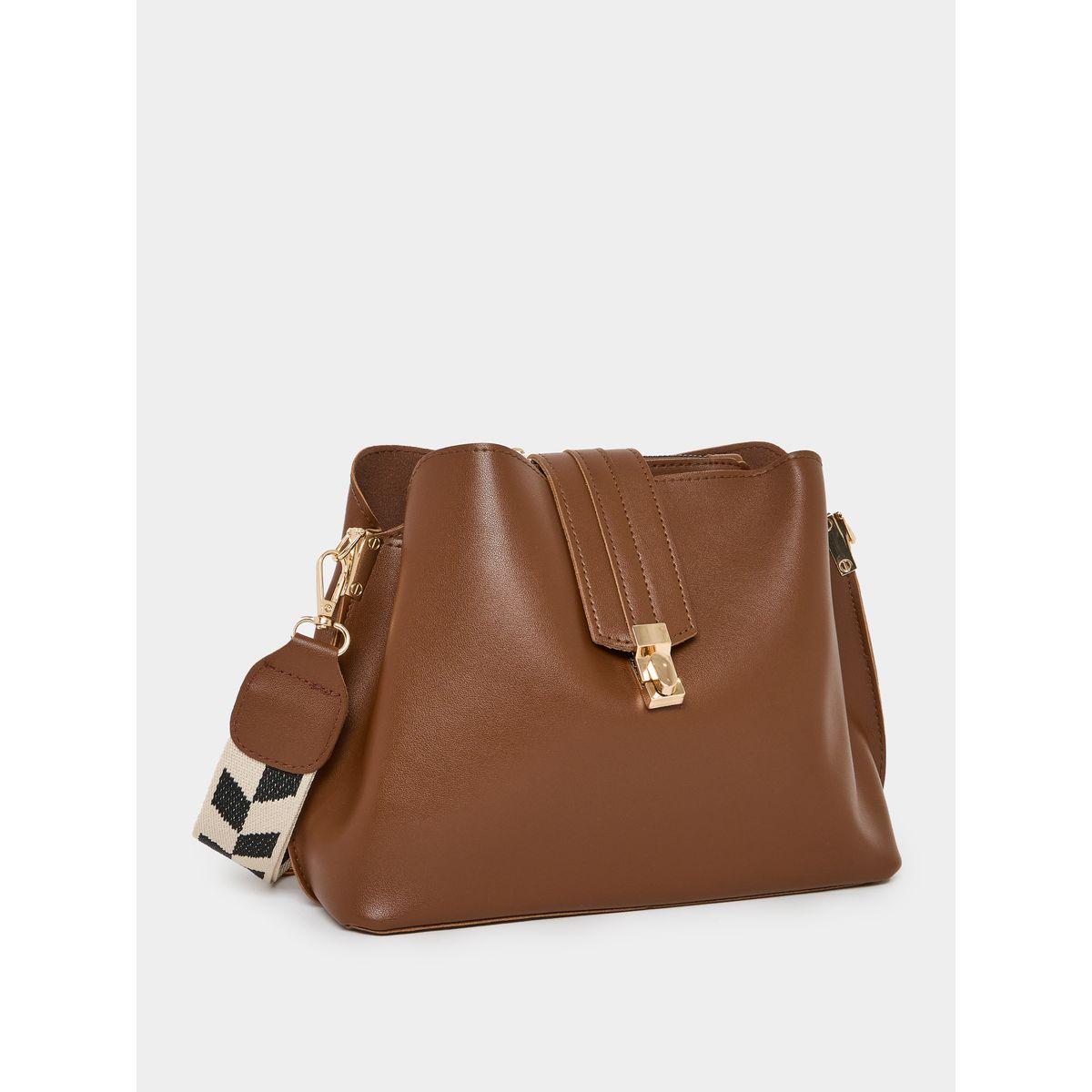 Styli Turn Lock Strap Design Crossbody Bag-women-bagsandwallets-handbags-image-1
