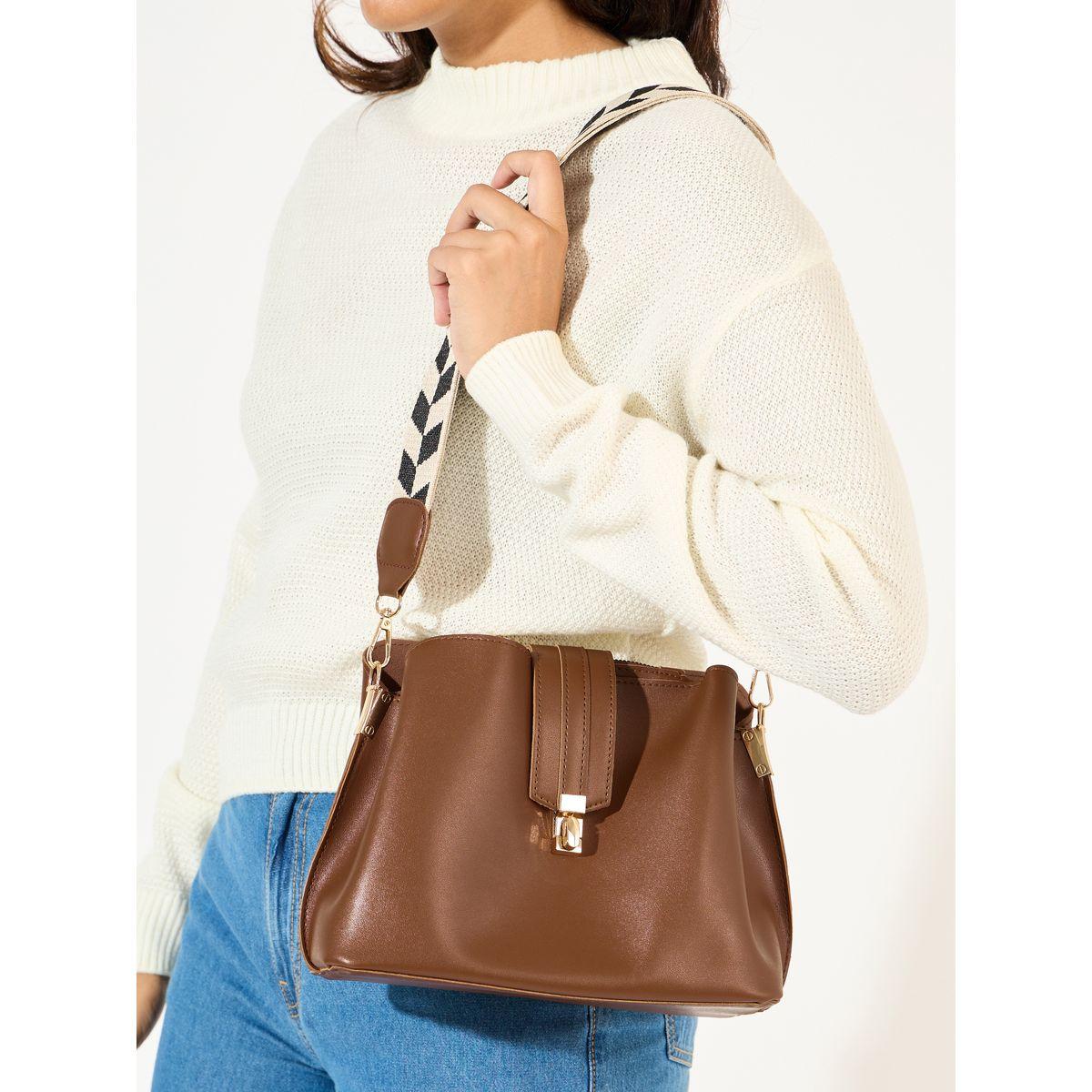 Styli Turn Lock Strap Design Crossbody Bag-women-bagsandwallets-handbags-image-2