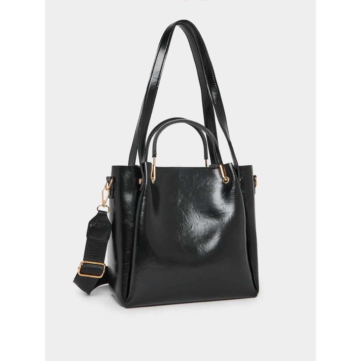 Styli Solid Hobo Handbag with Adjustable Strap-women-bagsandwallets-handbags-image-1