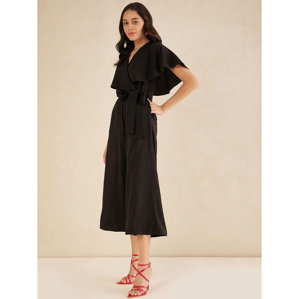 Femmella X Styli  Solid Kimono Wrap Jumpsuit with Ruffled Sleeves-women-clothing-jumpsuits-image-2