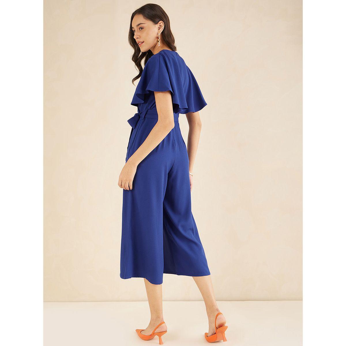 جمبسوت سادة بنمط لف واكمام كشكش فِميلا × ستايلي-women-clothing-jumpsuits-image-3
