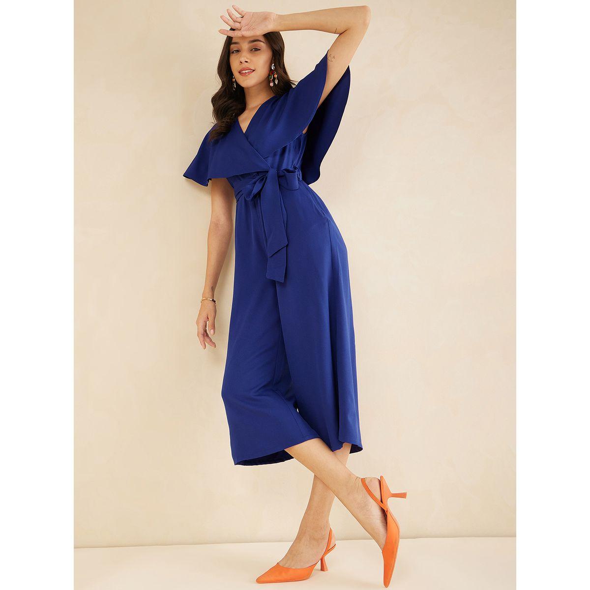 جمبسوت سادة بنمط لف واكمام كشكش فِميلا × ستايلي-women-clothing-jumpsuits-image-5