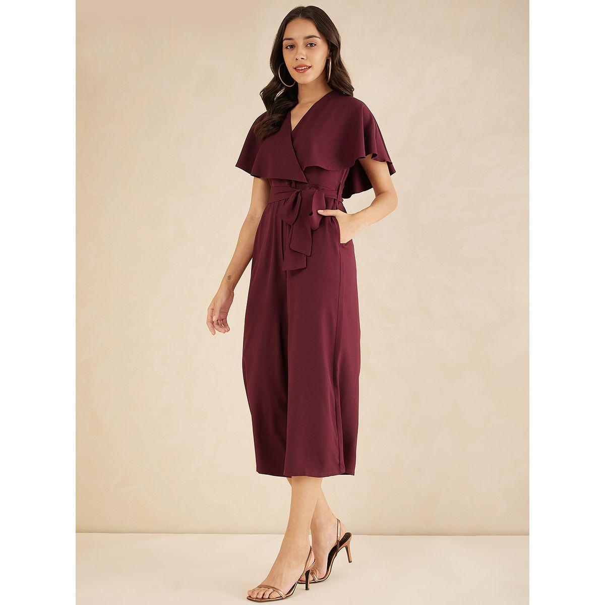 Femmella X Styli  Solid Kimono Wrap Jumpsuit with Ruffled Sleeves-women-clothing-jumpsuits-image-3