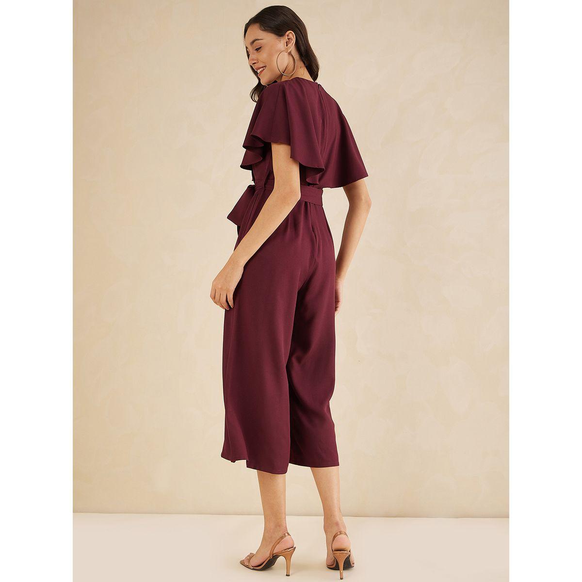 Femmella X Styli  Solid Kimono Wrap Jumpsuit with Ruffled Sleeves-women-clothing-jumpsuits-image-4