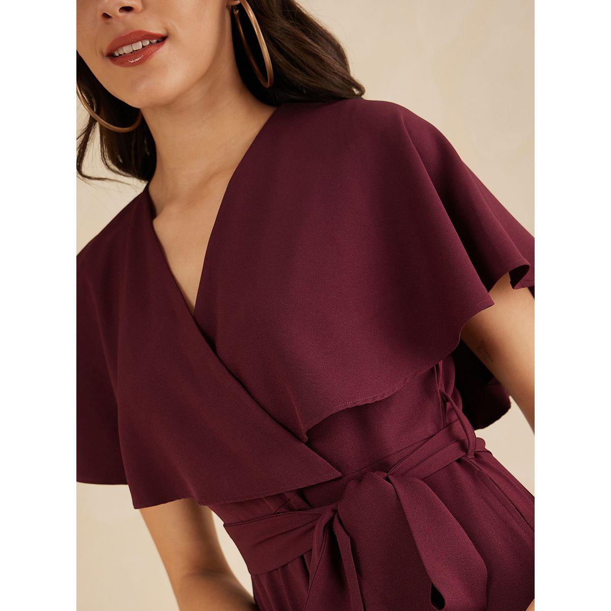 Femmella X Styli  Solid Kimono Wrap Jumpsuit with Ruffled Sleeves-women-clothing-jumpsuits-image-6