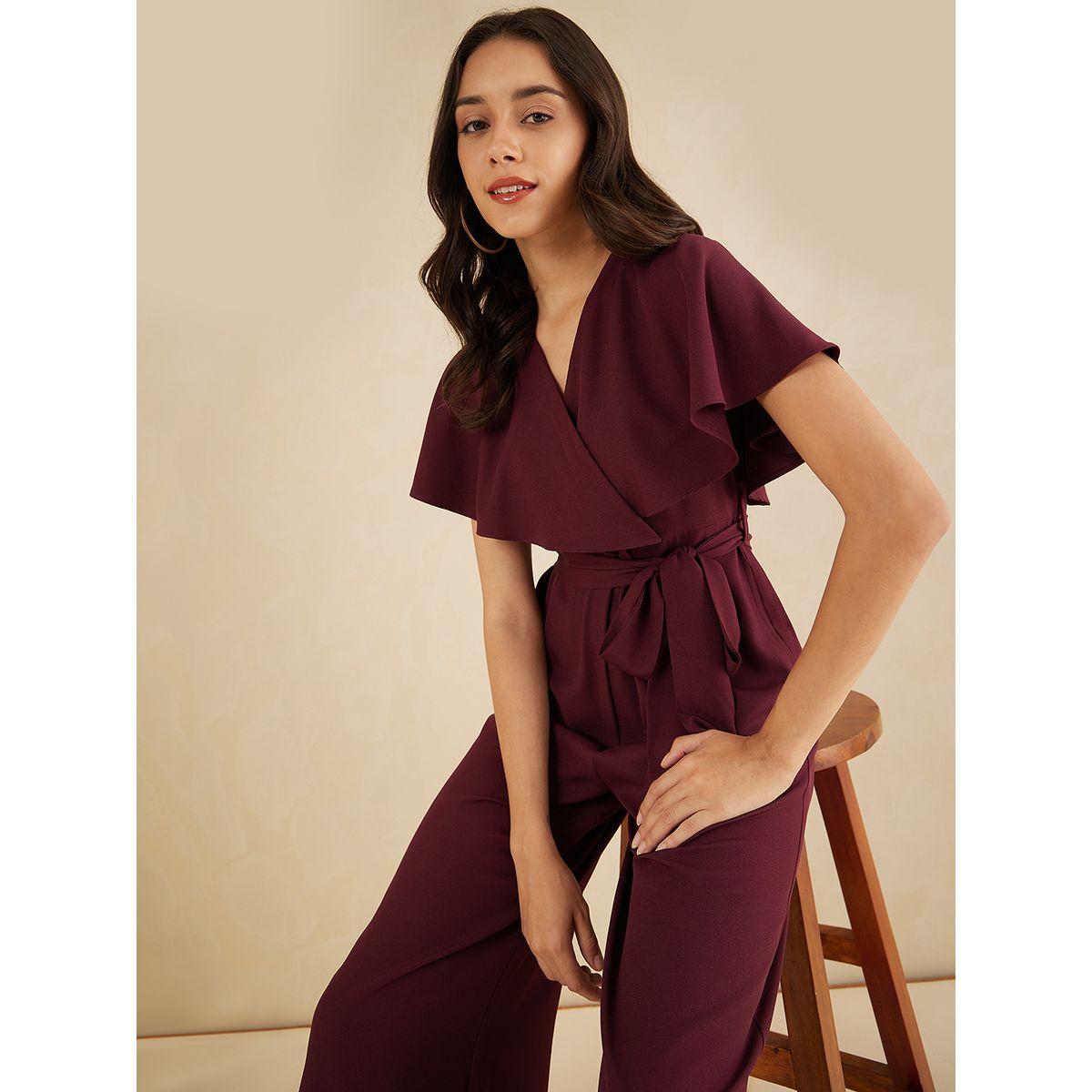 Femmella X Styli  Solid Kimono Wrap Jumpsuit with Ruffled Sleeves-women-clothing-jumpsuits-image-8