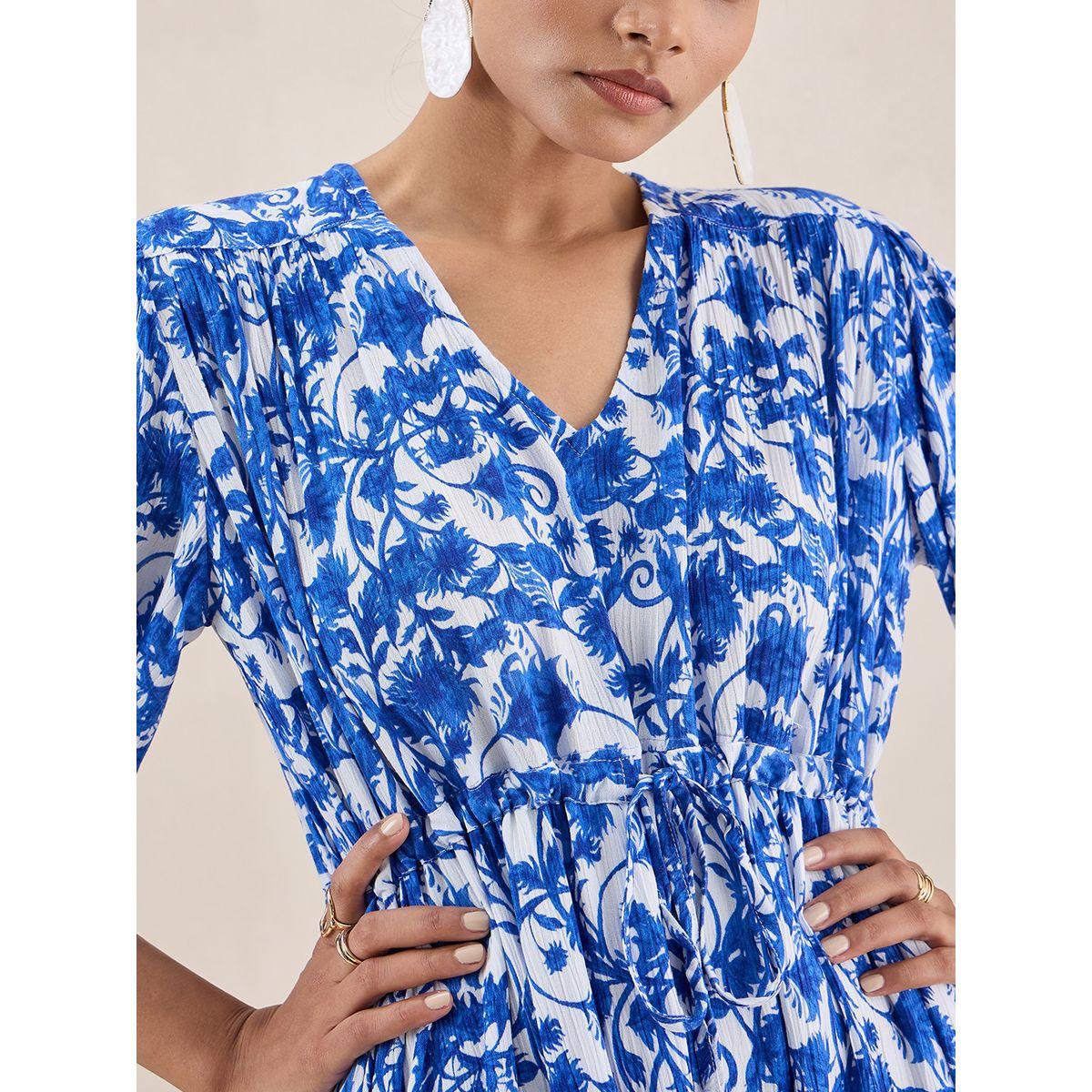 فستان ميدي مطبع بالكامل مع اربطة فِميلا × ستايلي-women-clothing-dresses-image-4