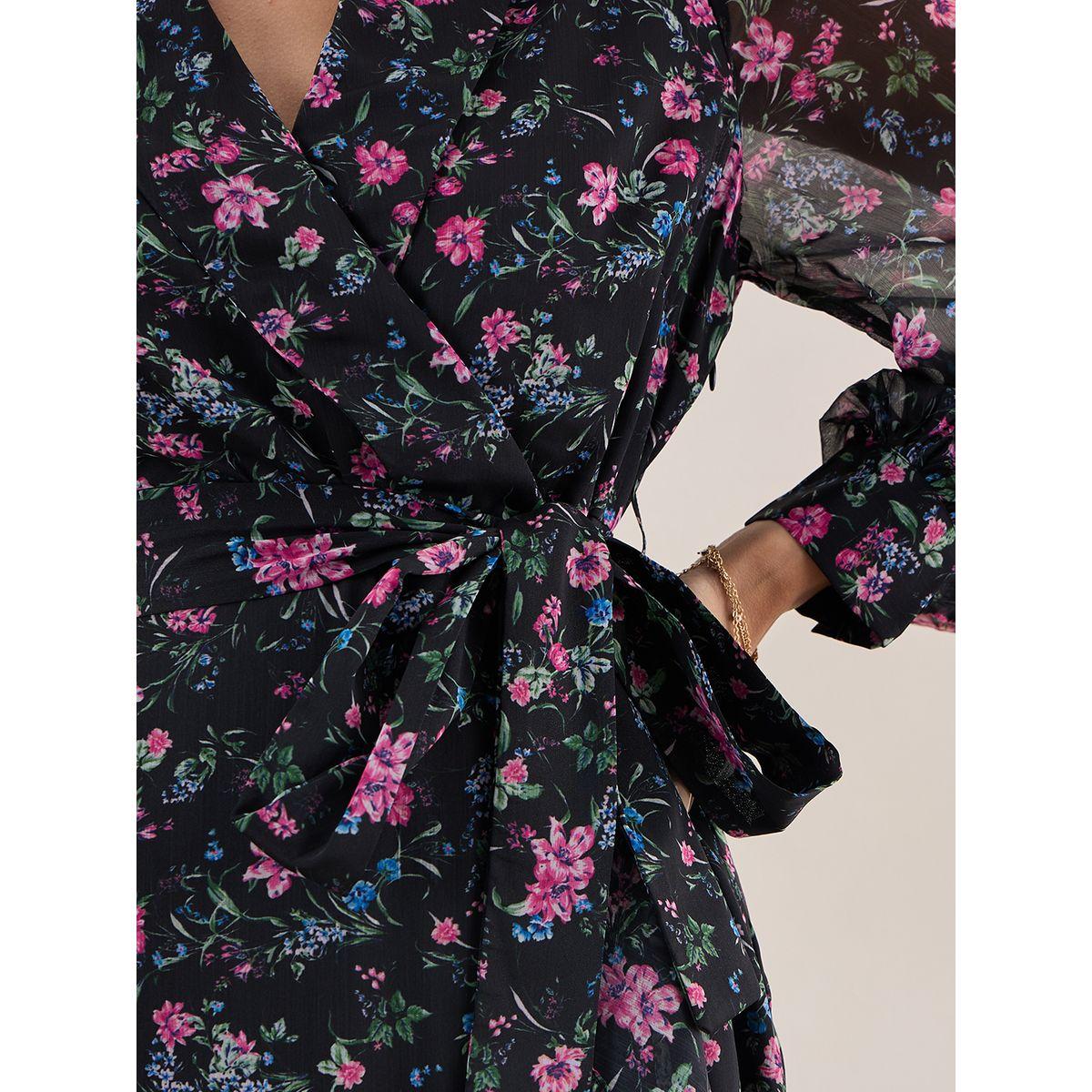 Femmella X Styli  Floral Print Collared Wrap Maxi Dress-women-clothing-dresses-image-8
