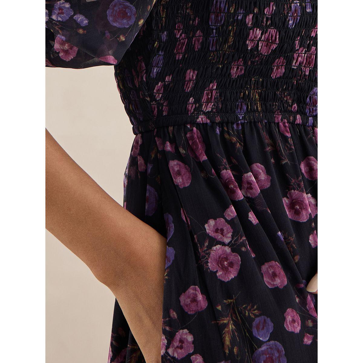فستان طويل مطبع بالكامل بطبعة زهور فِميلا × ستايلي-women-clothing-dresses-image-5