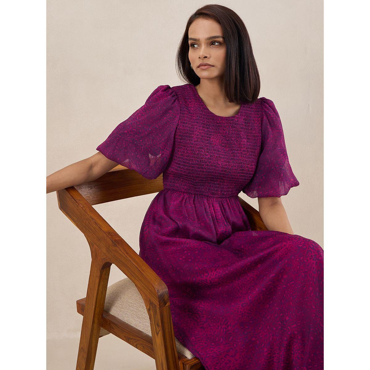 فستان طويل مطبع بطبعة حيوان فِميلا × ستايلي-women-clothing-dresses-image-5