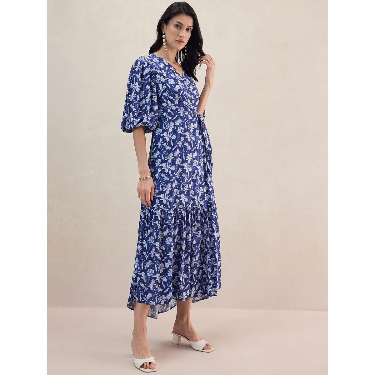 Femmella X Styli  All Over Floral Print Wrap Maxi Dress-women-clothing-dresses-image-2