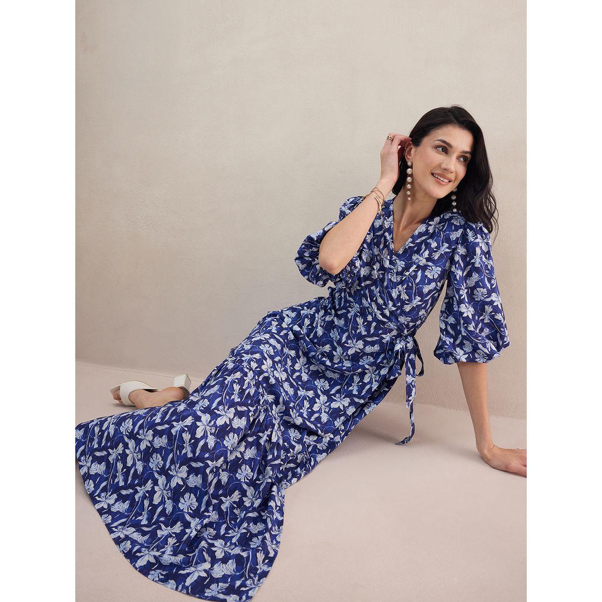 Femmella X Styli  All Over Floral Print Wrap Maxi Dress-women-clothing-dresses-image-7