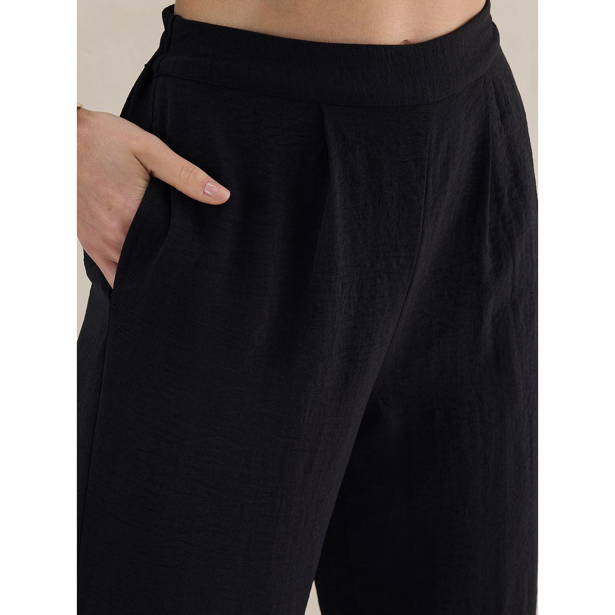 Femmella X Styli  Yoke Detail Top and Pant Co-Ord Set-women-clothing-coordsets-image-7