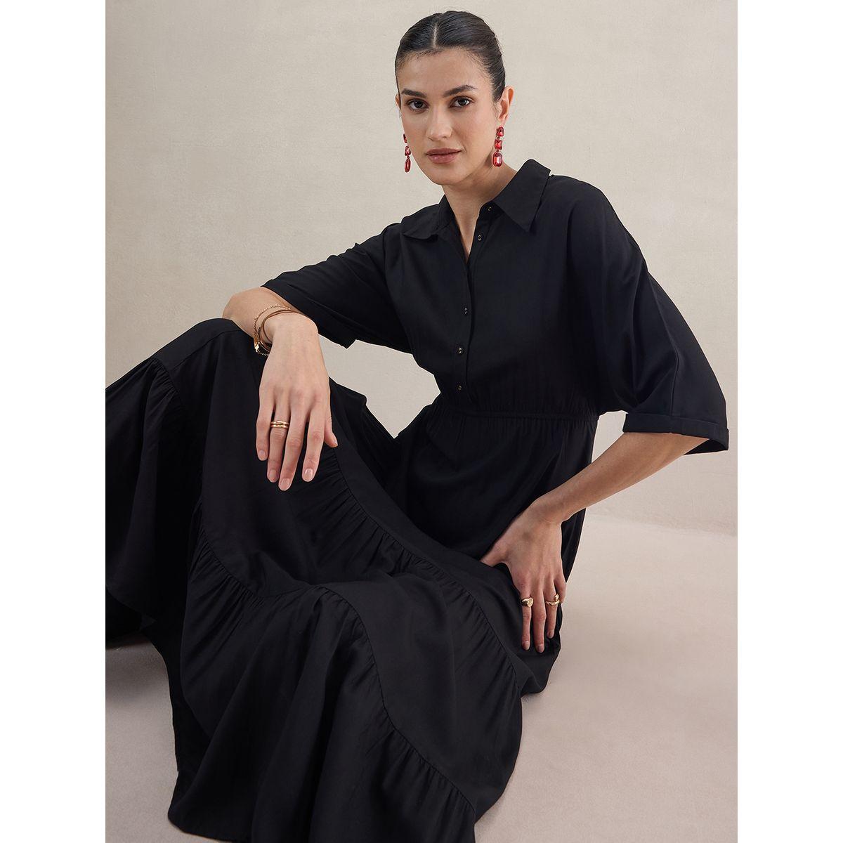 Femmella X Styli  Kimono Sleeve Tiered Maxi Dress-women-clothing-dresses-image-7
