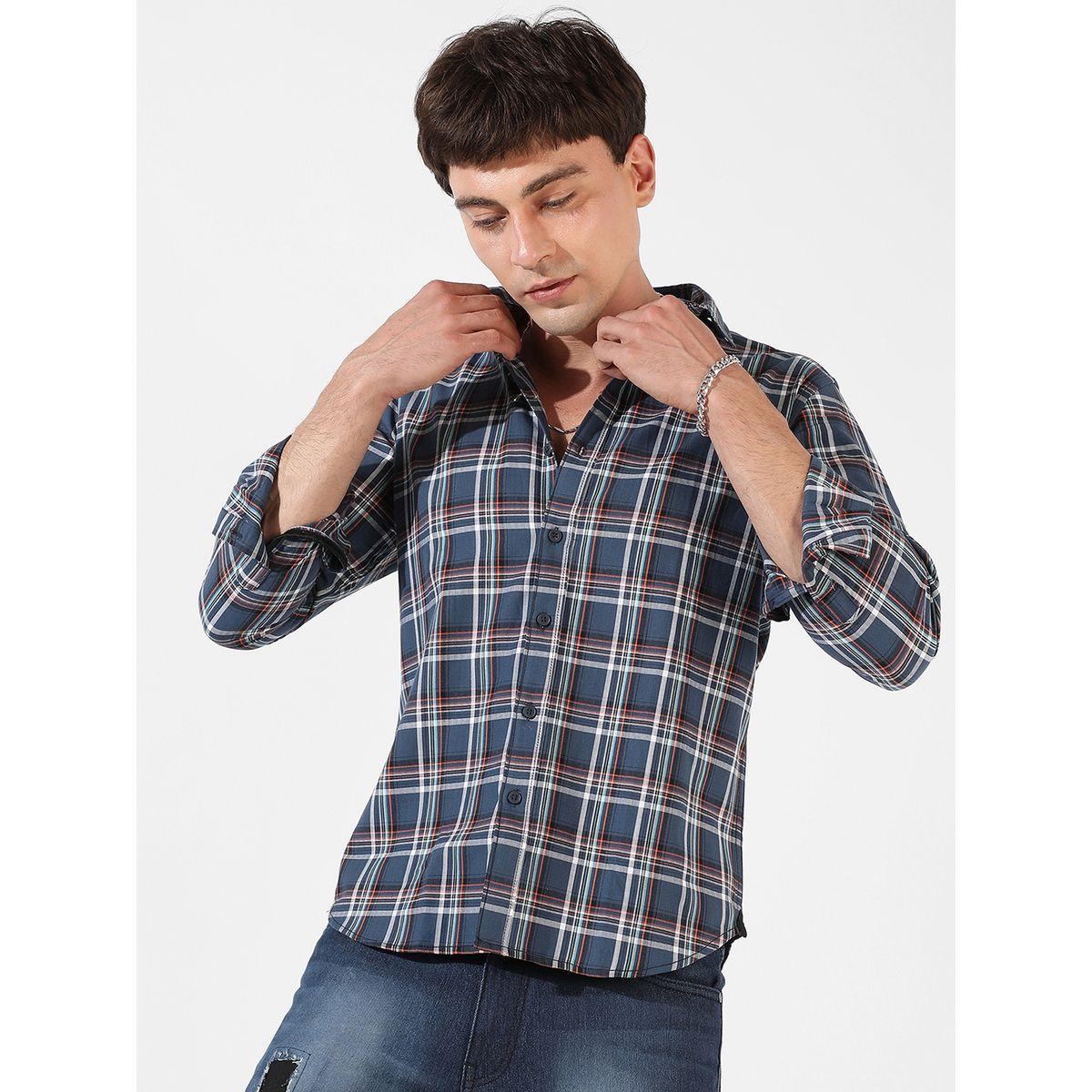 Campus Sutra X Styli  Checkered Casual Shirt-men-clothing-shirts-image-1