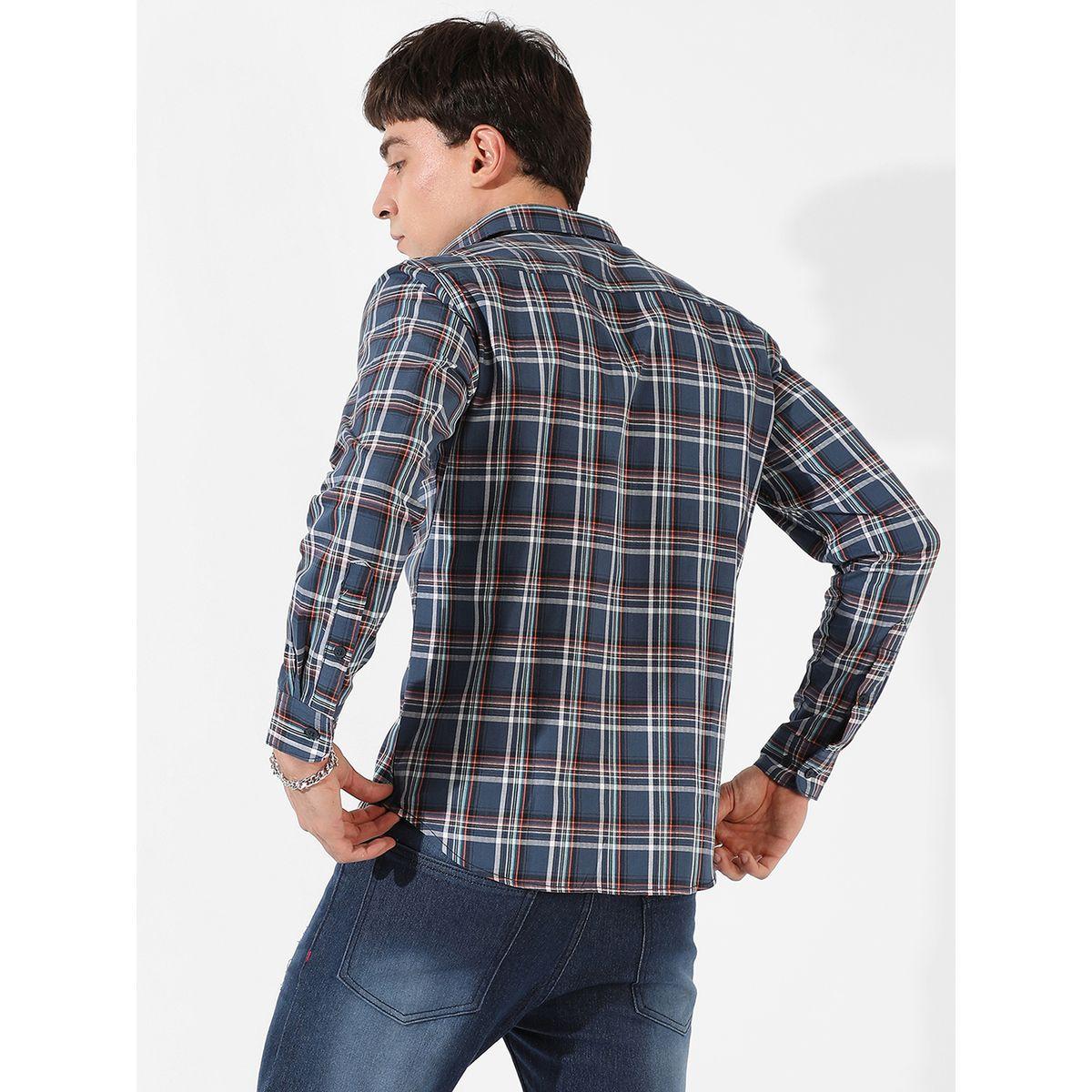 Campus Sutra X Styli  Checkered Casual Shirt-men-clothing-shirts-image-3