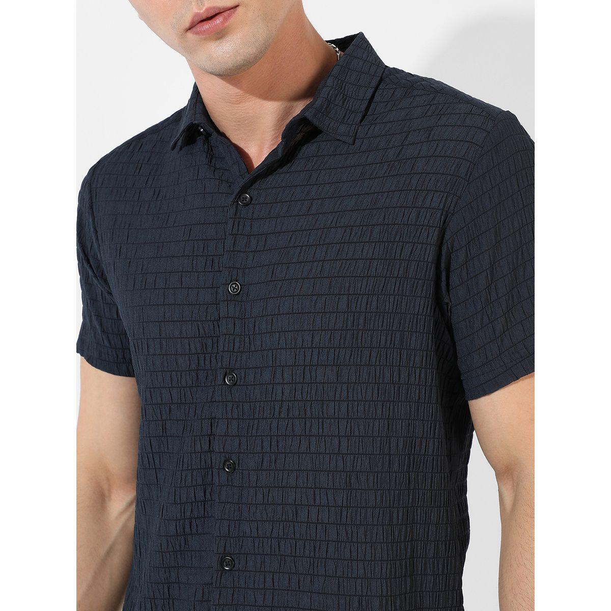 قميص بتفاصيل بارزة الملمس مع ازرار كامبوس سوترا × ستايلي-men-clothing-shirts-image-2
