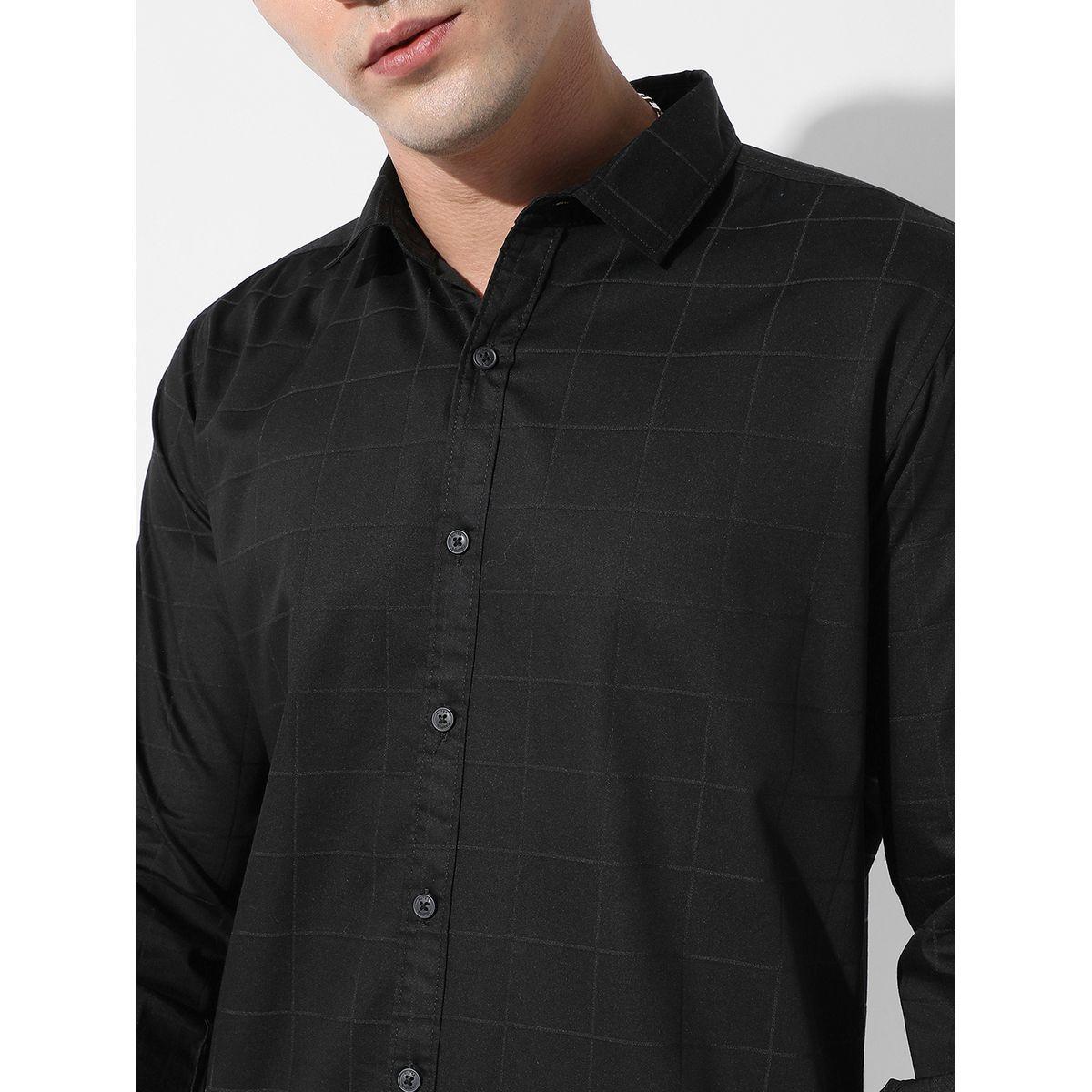 Campus Sutra X Styli  Checked Button-Down Casual Shirt-men-clothing-shirts-image-2