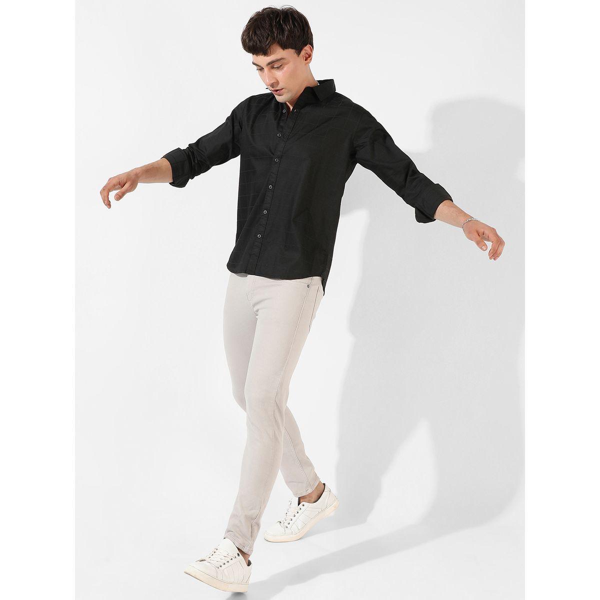 Campus Sutra X Styli  Checked Button-Down Casual Shirt-men-clothing-shirts-image-4