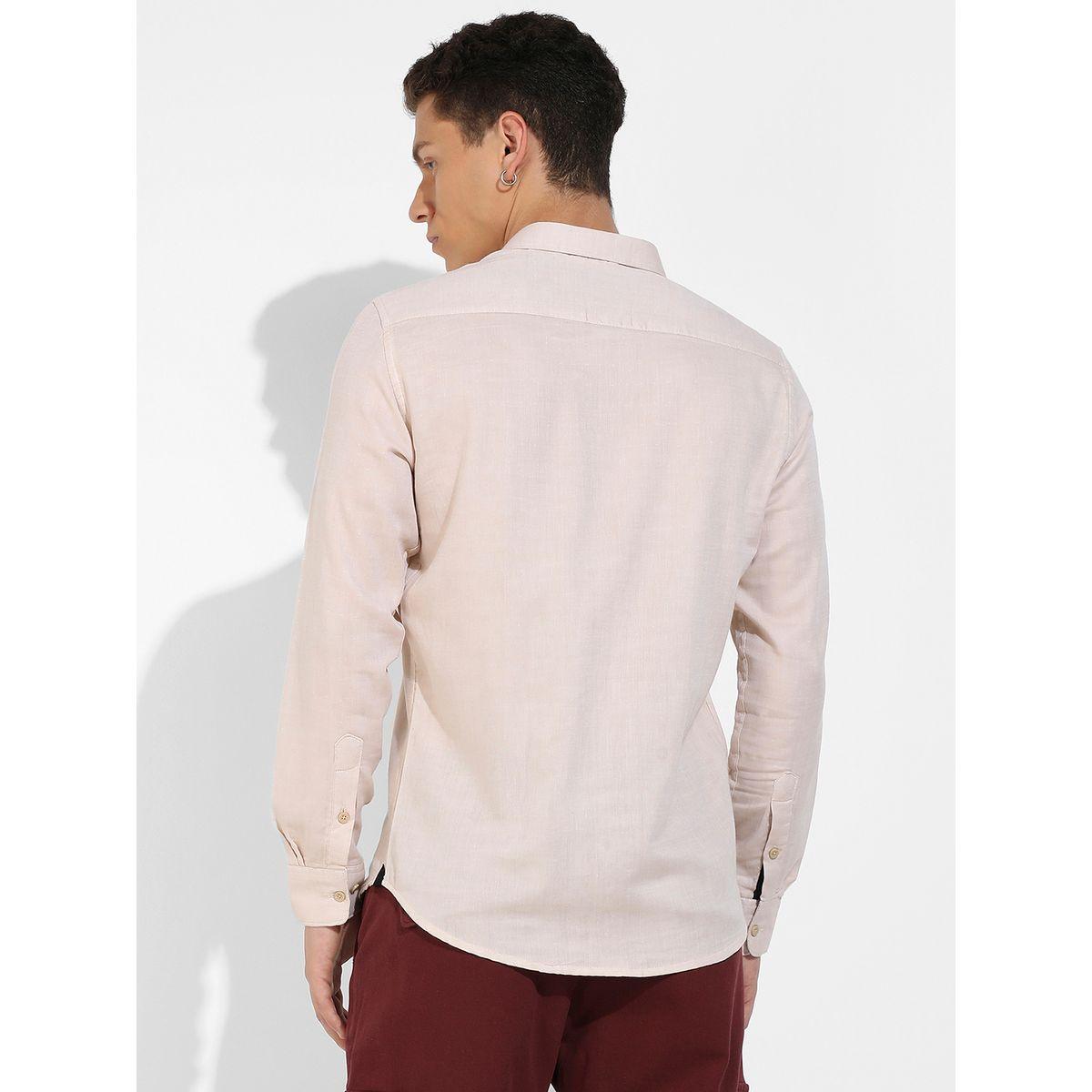 Campus Sutra X Styli  Basic Oxford Button-Down Shirt-men-clothing-shirts-image-3