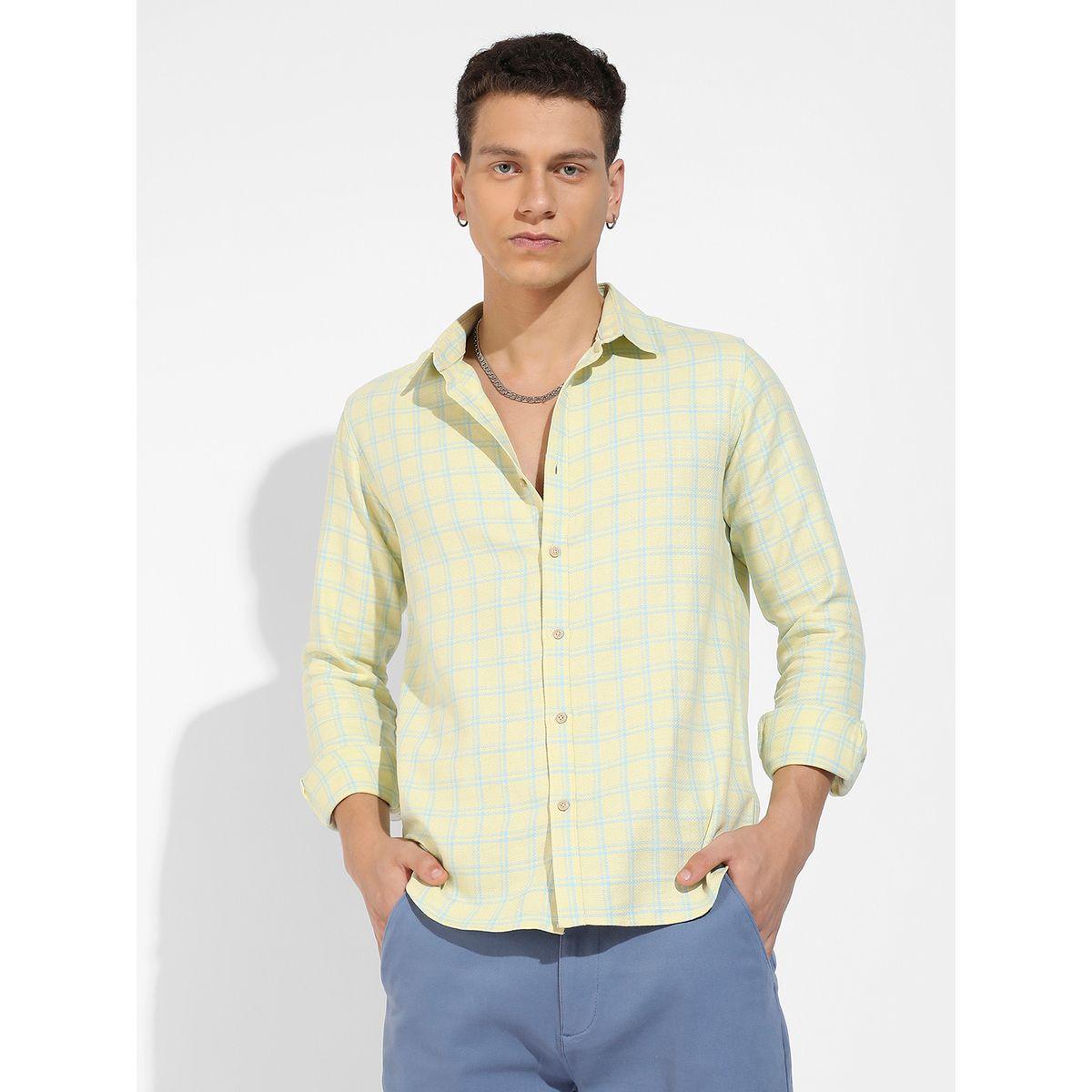 Campus Sutra X Styli  Tartan Plaid Button Down Shirt-men-clothing-shirts-image-1